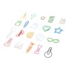 100Pcs Cute Paper Clips 20 Shapes Adorable Fun Metal Paper