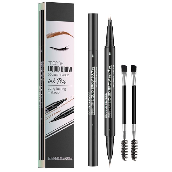 Microblading Eyebrow Pen - Waterproof 2-in-1 Dual-Ended Eye Brow Pen
