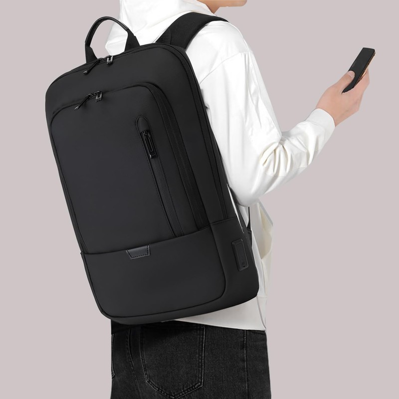 AUGUR Business Slim Backpack for Men 15.6 Inch Waterproof Laptop