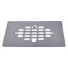 4-1/4 Inch Square Snap-in Shower Drain Brushed Nickel