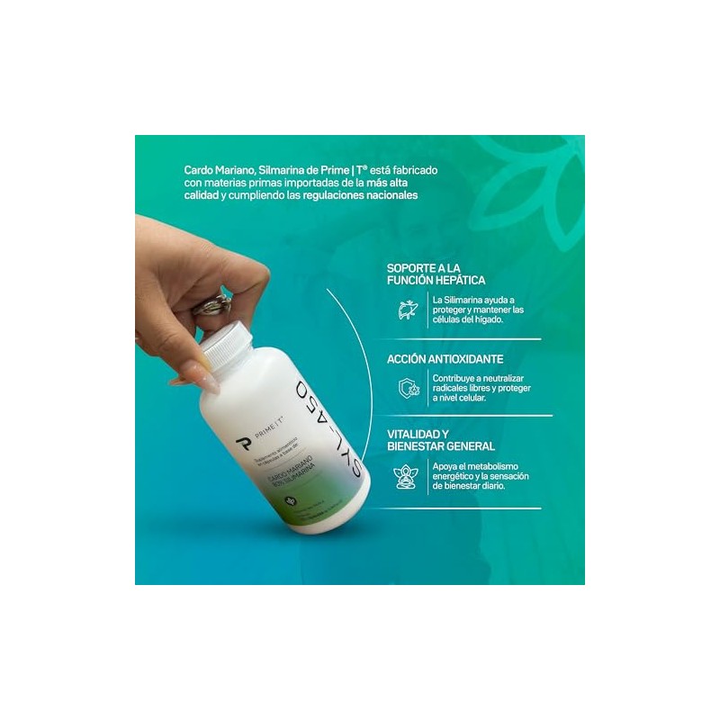 Primetech Nutrition Silimarina Cardo Mariano 150 Cápsulas Syl 450
