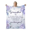 HEIFAM Grandma Gifts, Gifts for Grandma, Purple Fleece Blanket, Grandma