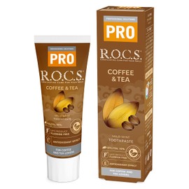 Rocks PRO Toothpaste Coffee & Tea Mint Flavor 3.3 oz (94 g)
