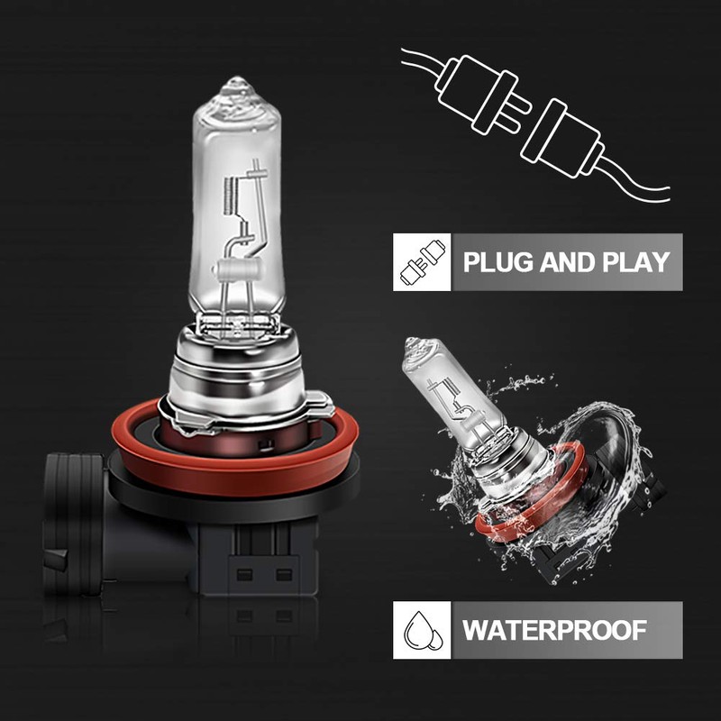 WinPower H9 Halogen Bulbs 65W, Pack of 2