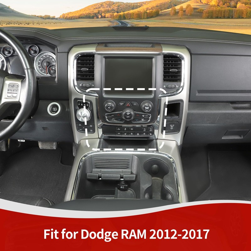 RT-TCZ for RAM Dashboard AC Control Panel Trim Cover Chrome