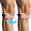 JHVW Silicone Patellar Tendon Support Strap 2-Pack, Knee Brace for