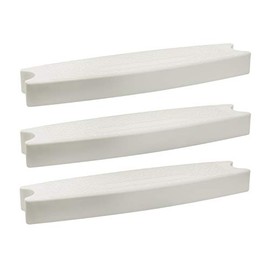 Aqua Select Replacement Plastic Pool Ladder Steps for Stainless Steel Pool Ladders | Pack of 3 | Fits 1.90" OD Ladders for Above Ground or Inground Swimming Pools | 250 Pound Capacity