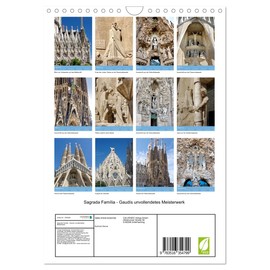 Sagrada Família - Gaudís unvollendetes Meisterwerk (Wandkalender 2026 DIN A4 hoch), CALVENDO Monatskalender