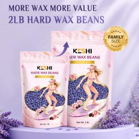 Hard Wax Beans 2lb for Hair Removal Kit, Stripless Wax Beads Refill