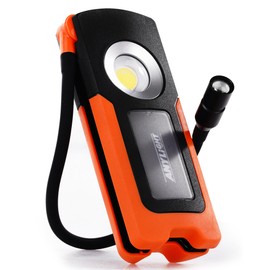 Work Light - LED Rechargeable Work Light with COB 1500LM & 300LM Portable Gooseneck USB Rechargeable - Magnetic Led Worklight, Work Light Tool for Car Repair, Camping & Job Site Lighting