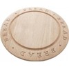 Stow Green Hevea Wood Round Bread Carving Chopping Board