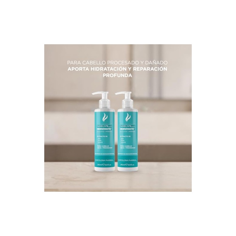 Mascarilla Hidratante Reparadora, Cabello Seco y Maltratado, Semilla Uva