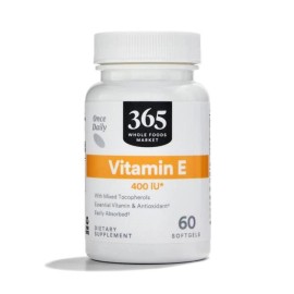 365 by Whole Foods Market 6/27 365 by Whole Foods Market, Vitamin E 400 IU with Mixed Tocopherols, 60 Coun