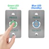 STPCTOU Waterproof Exit Button with LED IP67 Door Push Switch