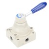 4HV230-08 Air Valve 4 Way 3 Positions Hand Lever Direct