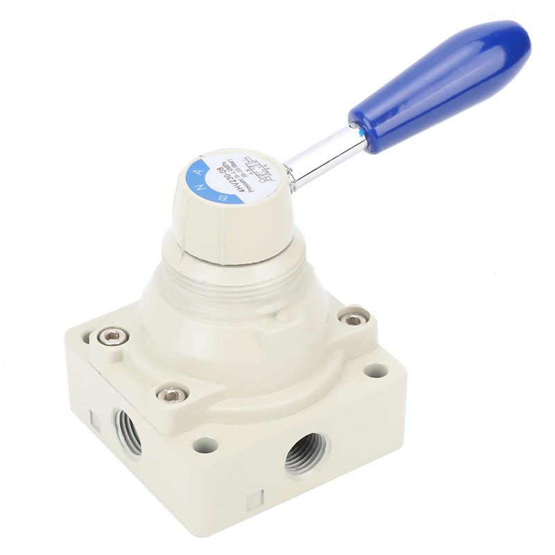 4HV230-08 Air Valve 4 Way 3 Positions Hand Lever Direct