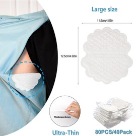 Underarm Pads, Antiperspirant Absorbent Odour Blocker Pads, Armpit Dress Shields, Women Men Anti Sweat Pads (Blue)