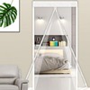 90x210 Magnetic Transparent Vinyl Door Curtain - Windproof & Coldproof Barrier Wind Blocker