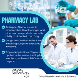 Thymol Crystals High Purity Aroma Compound (100 Grams)