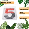 8" Small Cardboard Number with Box and Cover Sweet Tray