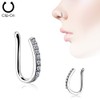 Autiga Nose Piercing Nose Ring Fake Piercing Zirconia Crystals Nose