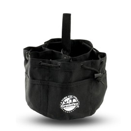 Graintex GB2883 Grab Bag Black Color Rip-stop Canvas 18 Pockets Drawstring Closure