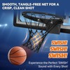 Professional Basketball Net Replacement, Heavy Duty Nylon 12 Loops, All