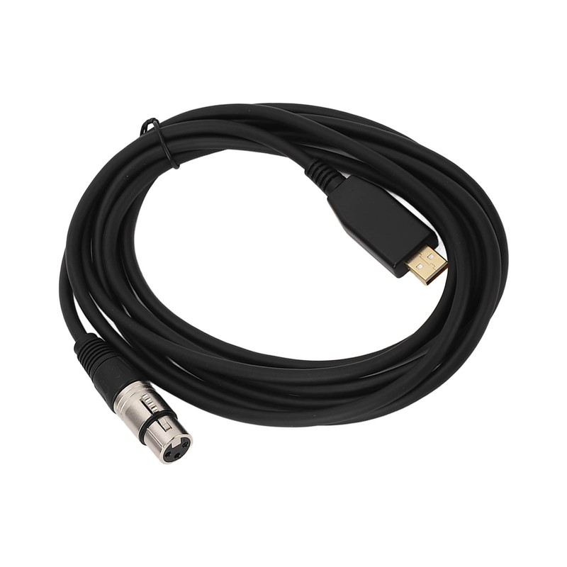 USB Microphone Cable USB to XLR Female Mic Link Converter