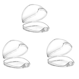 Funda para chupete, estuche para chupete, contenedor para chupete para viajes, última BPA, transparente, paquete 3
