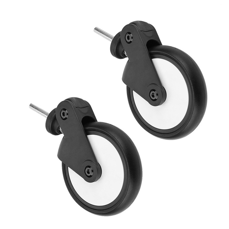 Universal Pushchair Wheels Replacement, 13 cm Wheel Diameter Rubber Wheels