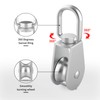 DBREAKS Stainless Steel Pulley, Rope Block with 25 mm Roller,