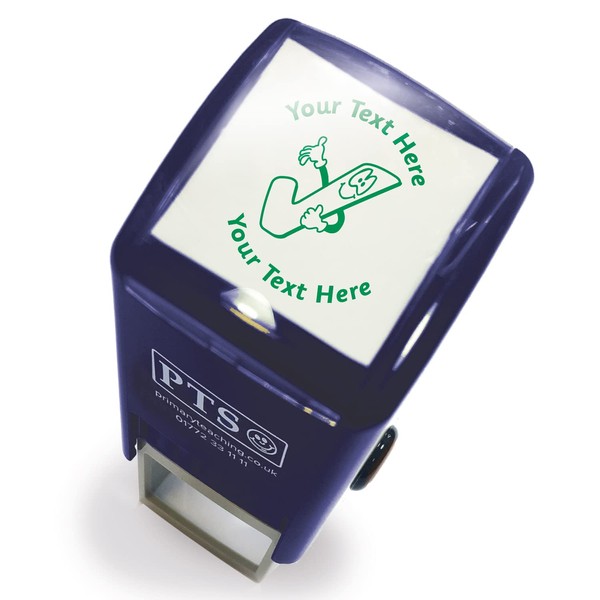 Personalised Smiley Tick School Teachers Reward Feedback Marking Stamper Stamp