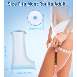 Waterproof Leg Cast Cover for Shower Adults, Reusable Waterproof Leg Cover Shower Protector with Non-Slip Pad On Bottom for Foot Surgery Plaster Bandage Wound Dressing