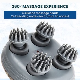 Eilison New Launch Portable Head Massager, Waterproof 360 Handheld Hair Scalp Scratcher 96 Kneading Nodes For Hair Growth, Body Massage, Deep Clean, Relaxation