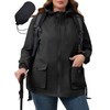 Avoogue Packable Rain Jacket Women Plus Size Womens Raincoat Lightweight