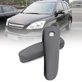 GXARTS Dark Gray Leather Armrest Arm Rest Cover Upholstery for 2007 2008 2009 CR-V 4-Door with Zipper Easy to Install and Detachable for Cleaning