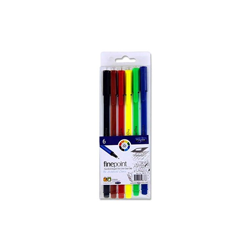 Premier Stationery 0.4 mm Pro:Scribe Fine Point Triangular Felt Tips