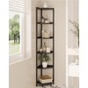 Hzuaneri Corner Shelf Stand, Corner Bookshelf, Storage Standing Shelf Unit