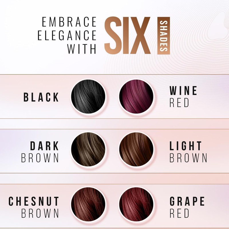 Herbishh Light brown Hair Color Shampoo 2 Travel Pack Combo
