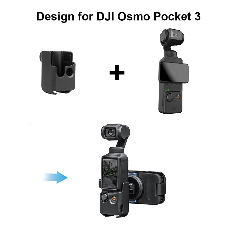 SUREWO Osmo Pocket 3 Magnetic Quick Release Backpack Clip Mount,