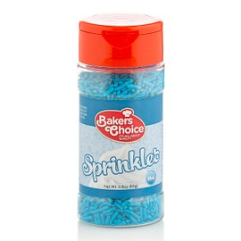 Baker’s Choice, Blue Sprinkles, Dairy-free, 2.8 oz