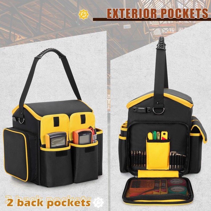 Marscamd Tool Bag with a Detachable Divider, Tool Tote with