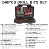 COMOWARE Drill Bit Set, 246 Pcs Drill Bits for Cordless