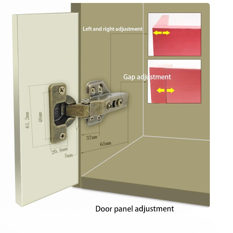 Frameless Hinge 90 Degree Soft Close Cabinet Hinge Adjustable Hidden
