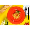 POSATE Plastic Plates Disposable 60 PCS, Heavy Duty 30 Dinner