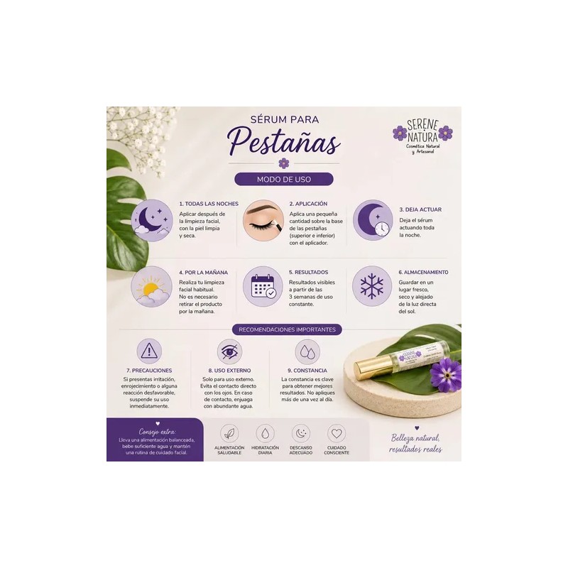 Sérum Para Pestañas Queratina Y Biotina 10