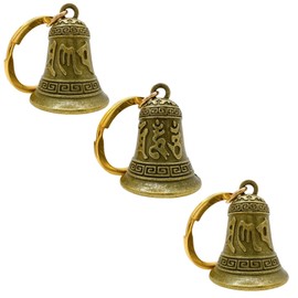 AhhYouMe Keychain Bike Charm Ring Amulet Guardian Bell Six Letter Shingon Set of 3