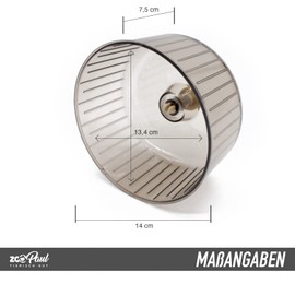 ZooPaul Exercise Wheel for Small Animal Cage Beige Hamster Wheel Rodent Mice Toy