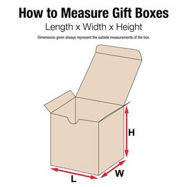Aviditi Gift Boxes, 6" x 6" x 6", Kraft (Pack of 100) Easy Assemble Boxes, Good for Holidays, Birthdays, and Special Occasions