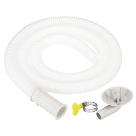 PATIKIL 3.3ft Air Condition Drain Hose Kit Mini Split Window AC Unit Dishwasher Faucet Universal Drain Connector Hose White